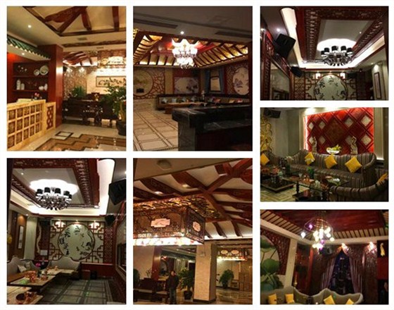 全屋原木白坯定制，涂裝中式KTV風(fēng)格之典范