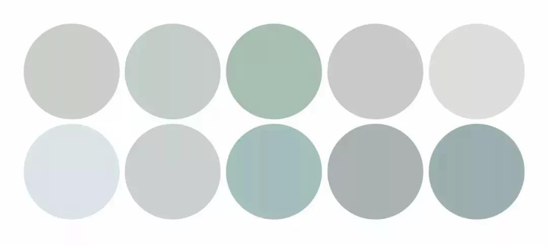 秋天墻面高端色系，莫蘭迪色系